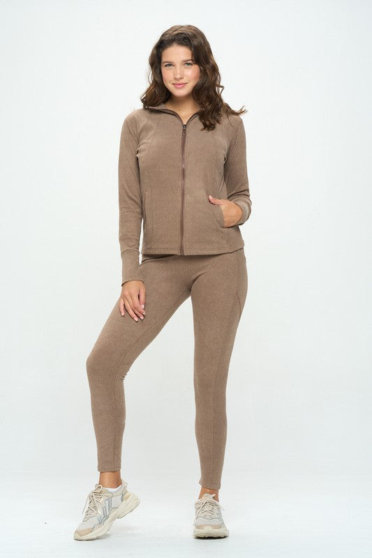 Basic Fall Casual set Activewear Set Mocha S 