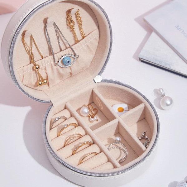 Round Jewelry Case - Three Mad Hatters Mercantile 