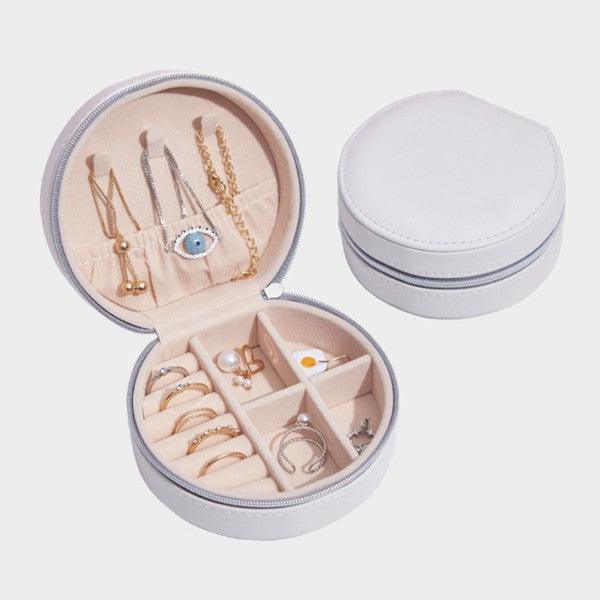 Round Jewelry Case - Three Mad Hatters Mercantile 