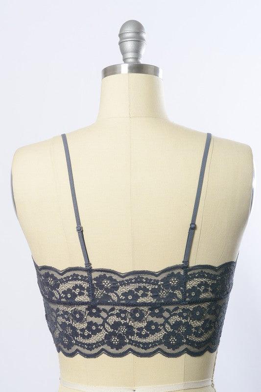 Wide Lace Bandeau - Three Mad Hatters Mercantile 
