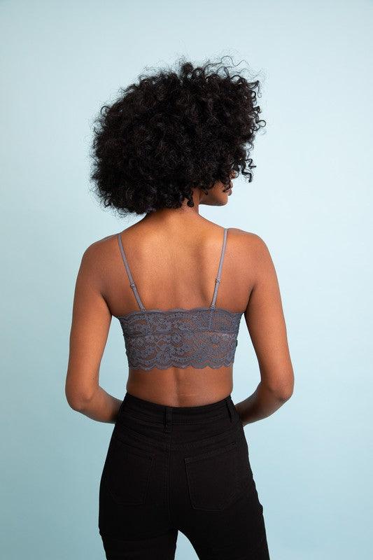 Wide Lace Bandeau - Three Mad Hatters Mercantile 