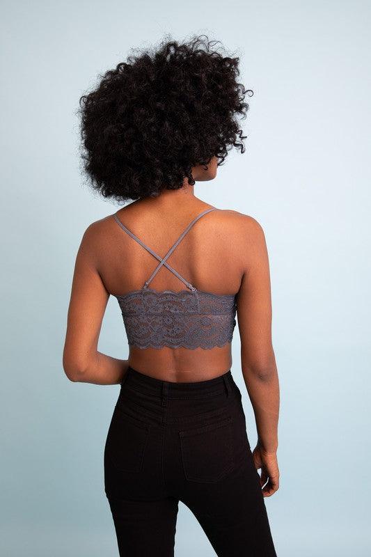 Wide Lace Bandeau - Three Mad Hatters Mercantile 