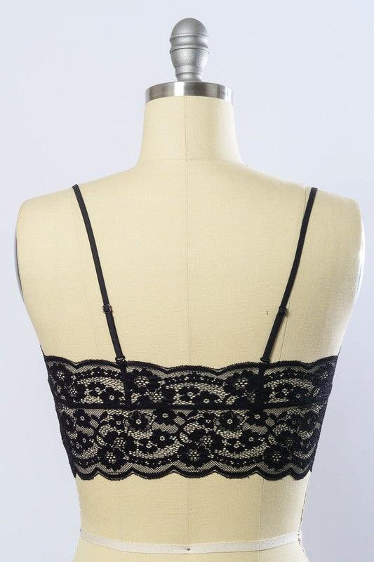 Wide Lace Bandeau - Three Mad Hatters Mercantile 