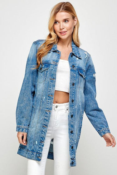The Original Blue Age Long Denim Jacket