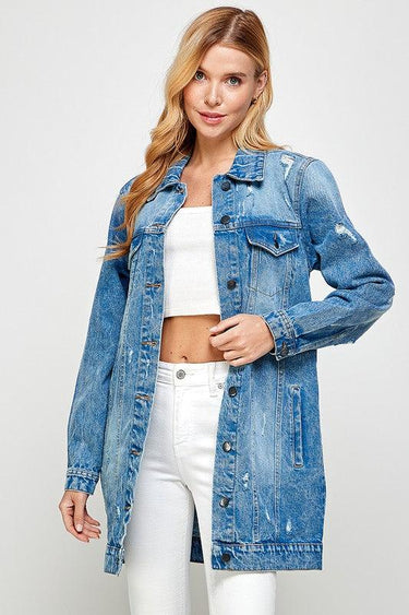 The Original Blue Age Long Denim Jacket