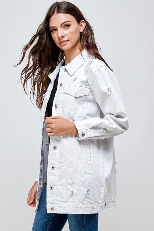 The Original Blue Age Long Denim Jacket - Three Mad Hatters Mercantile 