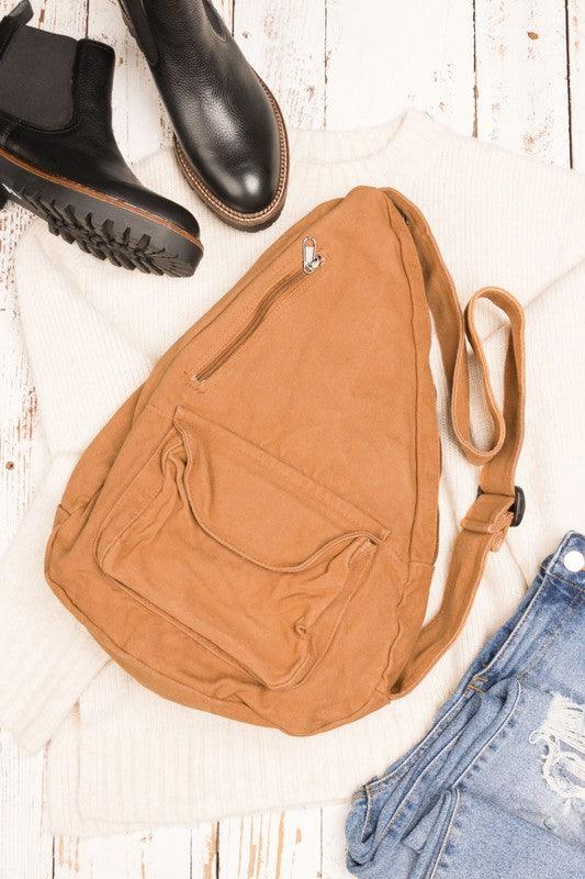 Oversized Canvas Sling - Three Mad Hatters Mercantile 