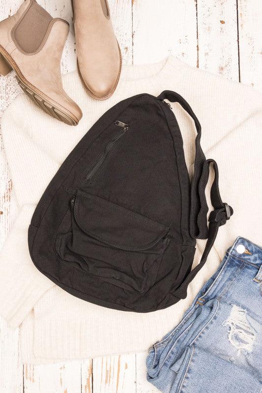 Oversized Canvas Sling - Three Mad Hatters Mercantile 