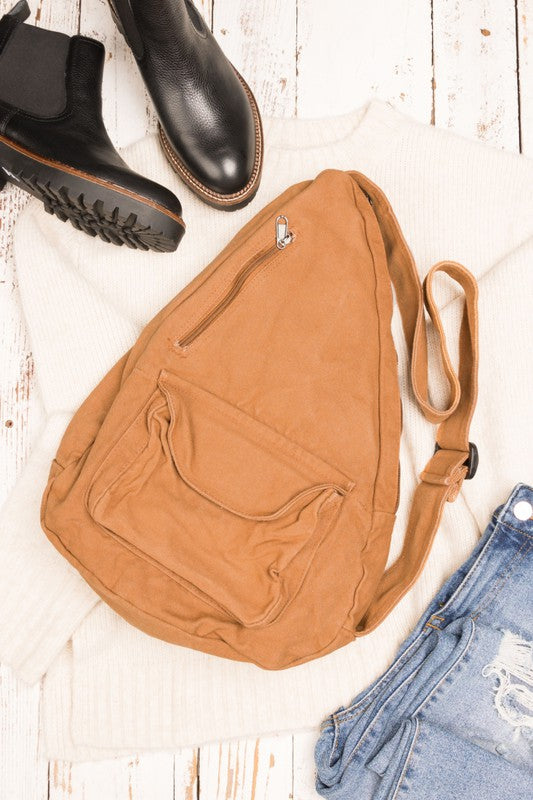 Oversized Canvas Sling Oversized Canvas Sling Bag   