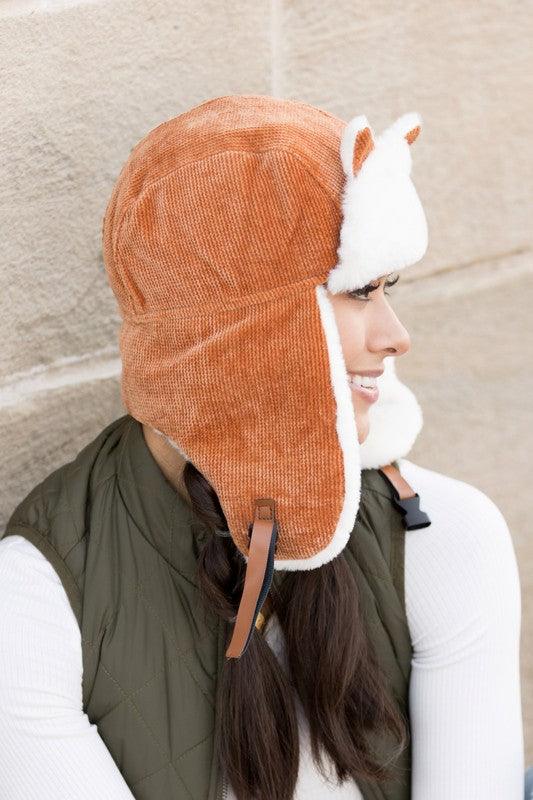 Purrfectly Cozy Kitten Ear Trapper Hat - Three Mad Hatters Mercantile 