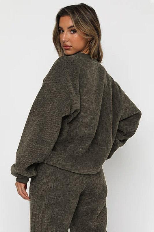 Western Luxe: Corduroy 2-Piece Set - Three Mad Hatters Mercantile 