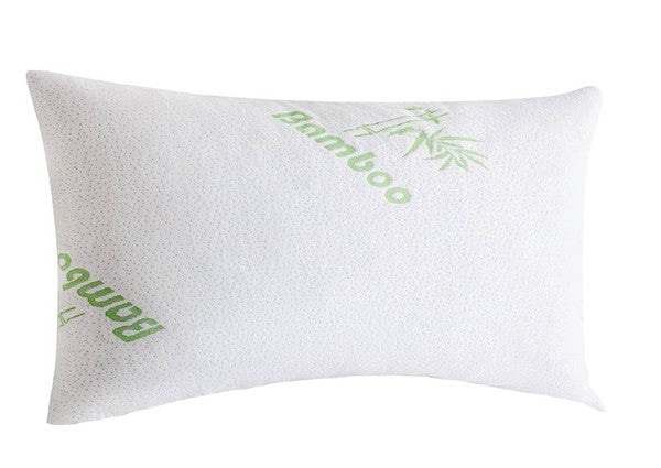 Soft Plush Bamboo Memory Foam Support Pillow Bamboo Pillow   