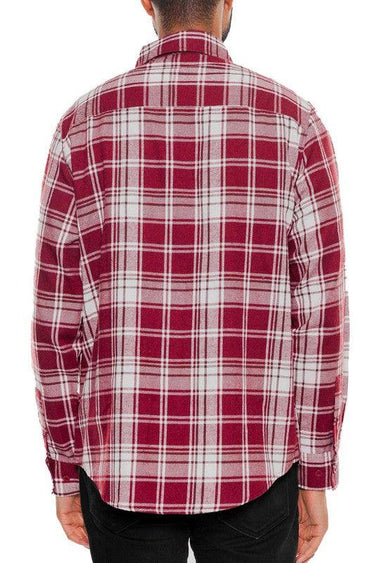 Flannel Plaid Long Sleeve Shirt