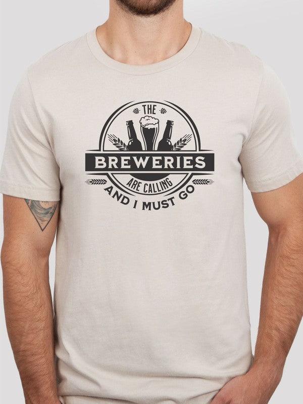 The Breweries are Calling Crew Neck Softstyle Tee - Three Mad Hatters Mercantile 