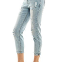 Destructed Cuffed Boyfriend Jean
