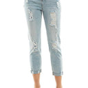 Destructed Cuffed Boyfriend Jean