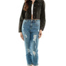 Destructed Cuffed Boyfriend Jean