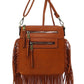 Western Fringe Crossbody Bag handbag Brown one 