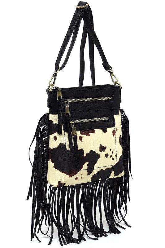 Western Fringe Crossbody Bag - Three Mad Hatters Mercantile 