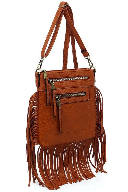 Western Fringe Crossbody Bag - Three Mad Hatters Mercantile 