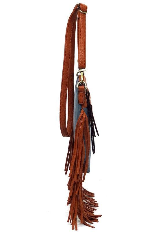 Western Fringe Crossbody Bag - Three Mad Hatters Mercantile 