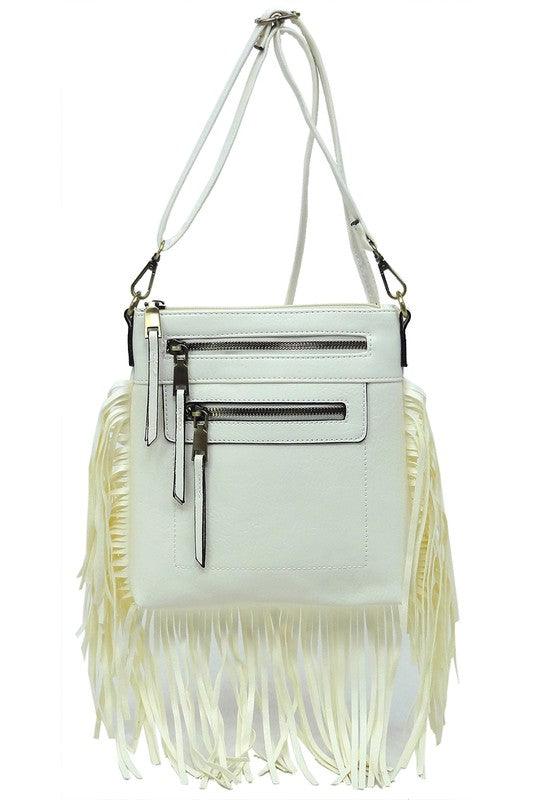 Western Fringe Crossbody Bag - Three Mad Hatters Mercantile 