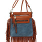 Western Fringe Crossbody Bag handbag DENIM one 