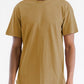 Extended Scallop Round Neck Tshirt Mens T-shirt GOLD S 