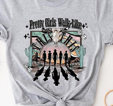 Pretty Girls Walk: Western Graphic Tee