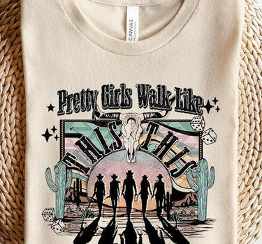 Pretty Girls Walk: Western Graphic Tee
