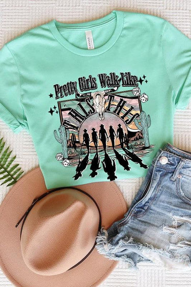 Pretty Girls Walk: Western Graphic Tee
