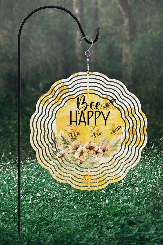 Bee Happy Little Bees Spring Wind Spinner Wind Spinner Multi OS 