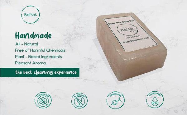 BeNat Pets. Artisanal Pet Shampoo Bar. Oat. 5.8 oz - Three Mad Hatters Mercantile 
