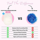 Silk Exfoliating Bath Gloves -Raw Silk