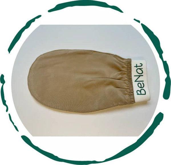 Silk Exfoliating Bath Gloves -Raw Silk - Three Mad Hatters Mercantile 