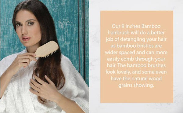 Natural Wooden Detangling Hair Brush    