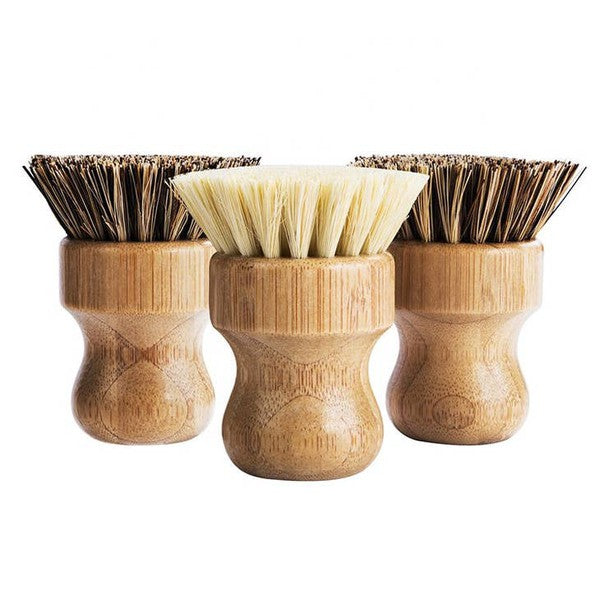 Bamboo Sisal Fiber Dish Brush Bamboo Dish Brush   