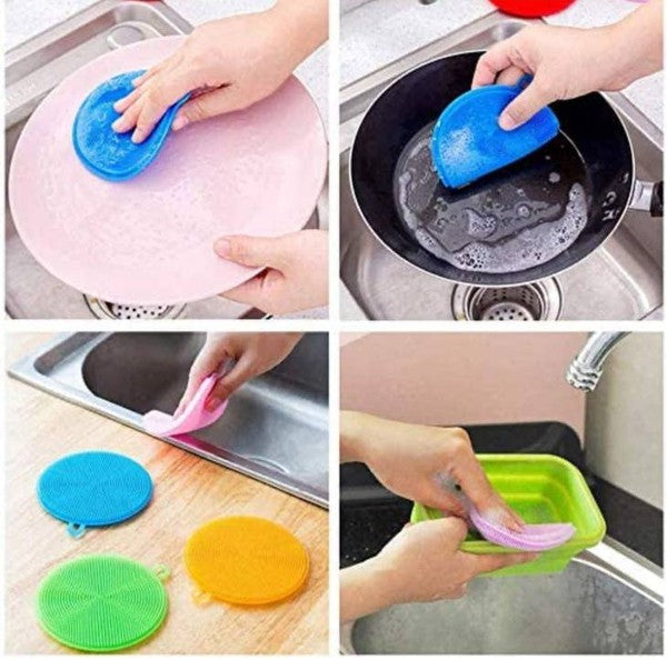 Vegetable & Fruit Scrubber Brush Kitchen Tool   