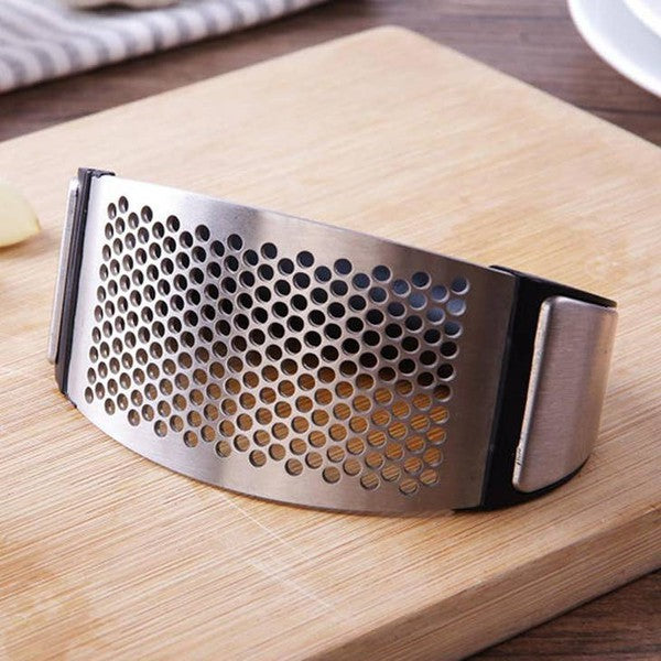 Multi-Functional Stainless Steel Garlic Press Kitchen Tool   