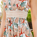 Tie Back Floral Maxi Dress