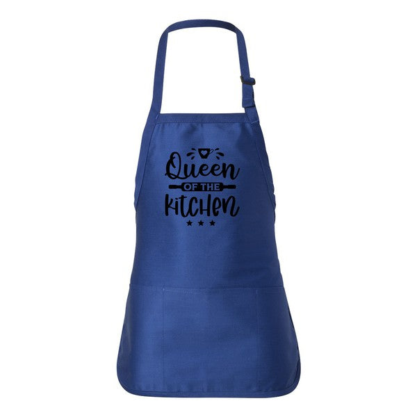 Queen Of The Kitchen Heart Apron Apron Royal Adult 