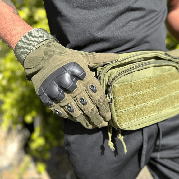 Airsoft Gloves w Touchscreen Fingertip Capability Tactical Gloves   