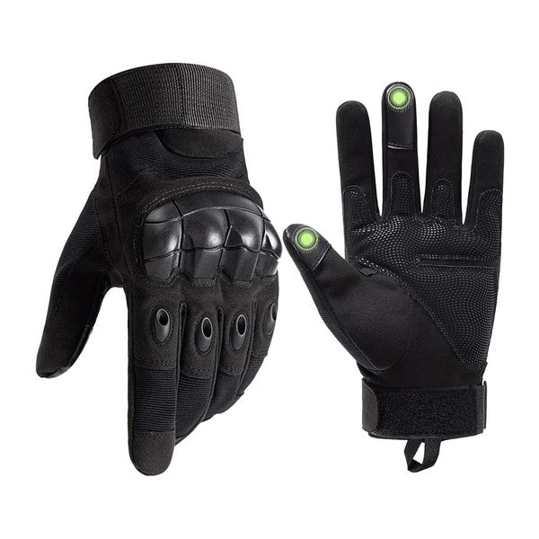 Airsoft Gloves w Touchscreen Fingertip Capability Tactical Gloves Black M 