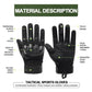 Airsoft Gloves w Touchscreen Fingertip Capability Tactical Gloves   