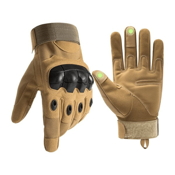 Airsoft Gloves w Touchscreen Fingertip Capability Tactical Gloves Khaki M 