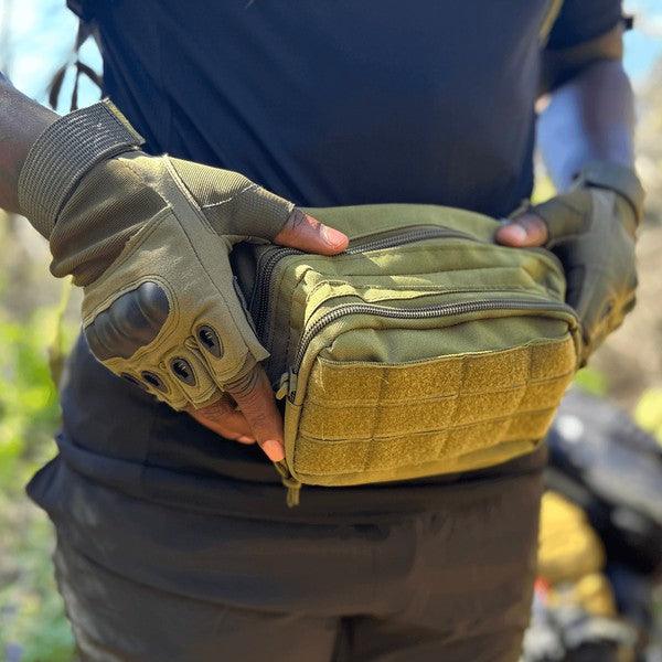 Tactical Military Fingerless Airsoft Gloves - Three Mad Hatters Mercantile 