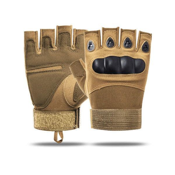 Tactical Military Fingerless Airsoft Gloves - Three Mad Hatters Mercantile 