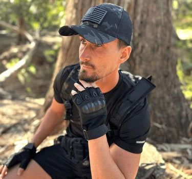 Tactical Military Fingerless Airsoft Gloves