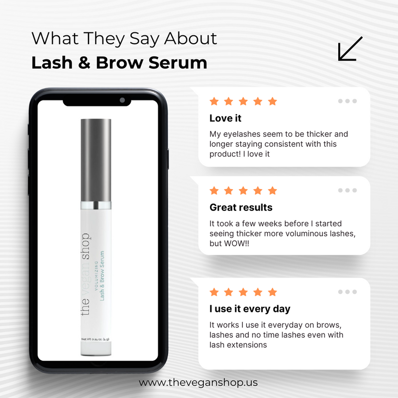 Volumizing Lash & Brow Serum - The Vegan Shop (Bestseller) Natural Beauty   