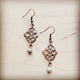 Aqua Terra Scroll Drop Earrings Aqua terra earrings brown 1 